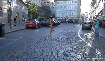 Compilation of naked black chicks strolling in public and showing their hot bodies