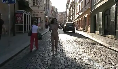 Compilation of naked black chicks strolling in public and showing their hot bodies