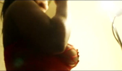 Thick black babe slobbers on a massive hard shaft before being impaled balls deep