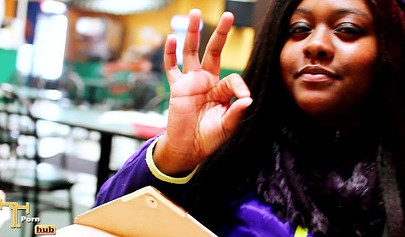 Cute and chubby black chick uses vibrator on her cunt before riding a stiff shaft