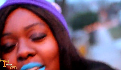 Cute and chubby black chick uses vibrator on her cunt before riding a stiff shaft