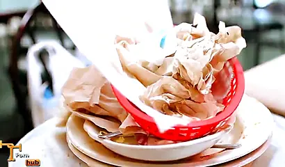 Cute and chubby black chick uses vibrator on her cunt before riding a stiff shaft