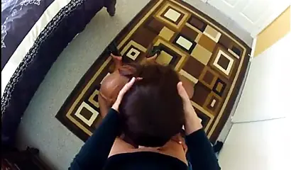 Chubby black babe Maserati slobbers on a big white cock before being hammered