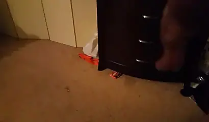 Cute and chubby black amateur with glasses and curves gives a blowjob and a titjob