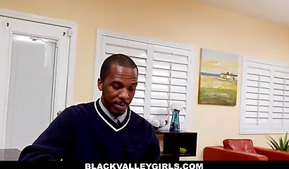 Kinky young black chick with short hair sucks and fucks her driving instructor