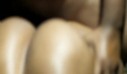 Chubby ebony amateur with a huge round ass fucked doggy style balls deep and rough