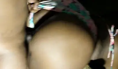 Chubby ebony amateur with a huge round ass fucked doggy style balls deep and rough