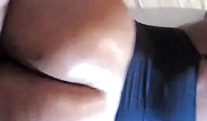 Thick black babe with big curves and massive ass works out then showers and fucks