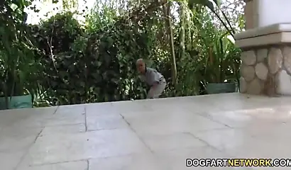 Riley Reid dominated and fucker rough by two sexy ebony babes with huge strapons