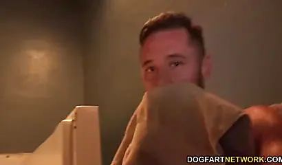 Beautiful black chick Jezabel Vessir impaled on a huge white cock after sucking it