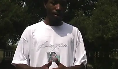 Lusty black amateur girl chokes on a massive cock and takes it deep in her cunt