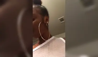 Dashing black teenie strips naked for the camera and shows off her perfect body