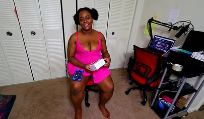 Thick black girl Jade Jordan enjoys sex toys before being pounded rough and hard