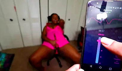 Thick black girl Jade Jordan enjoys sex toys before being pounded rough and hard