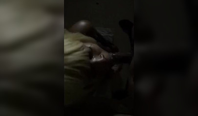 Insatiable black amateur gives a long and sloppy blowjob and receives a facial