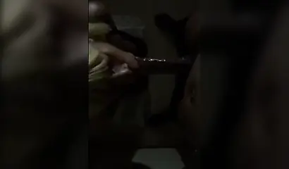 Insatiable black amateur gives a long and sloppy blowjob and receives a facial