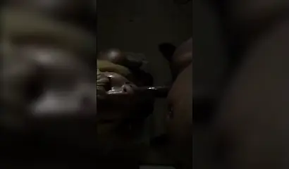 Insatiable black amateur gives a long and sloppy blowjob and receives a facial