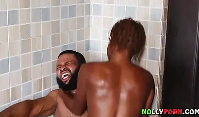 Athletic ebony African chick drilled balls deep and rough by a massive black cock