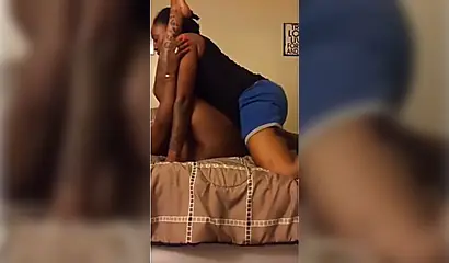 Curvy ebony amateur with a huge ass pounded hard by her man in multiple positions