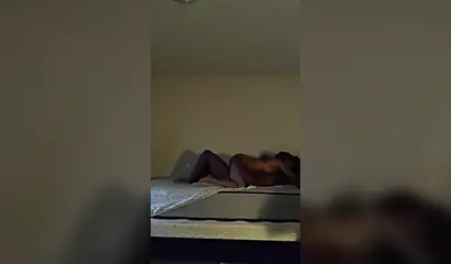 Ebony amateur is fucked balls deep doggy style by her lover in their home video