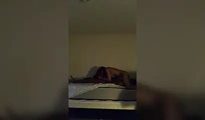 Ebony amateur is fucked balls deep doggy style by her lover in their home video