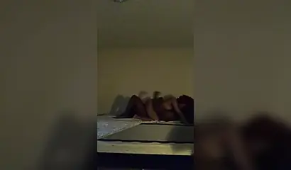 Ebony amateur is fucked balls deep doggy style by her lover in their home video