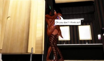 Animated black babes are practicing scissoring in their wild uncensored session