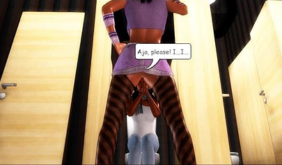 Animated black babes are practicing scissoring in their wild uncensored session