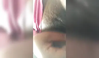 Curvy young ebony needs to cum hard so she plays with her wet pussy using toys