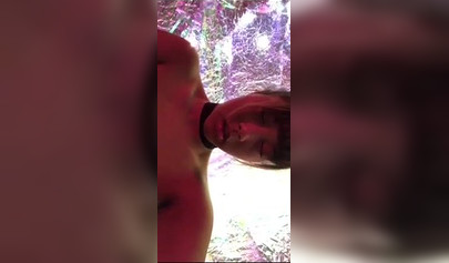 Ebony stripper with big ass inserts a remote toy in her pussy and cums hard