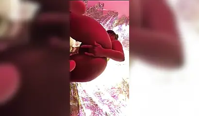 Ebony stripper with big ass inserts a remote toy in her pussy and cums hard