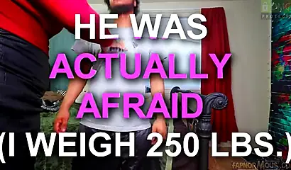 Fat ass ebony MILF sits on her husband's face as he is barely able to breathe