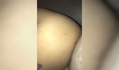 Short-haired black amateur with big juggs smiles as her pussy is banged roughly