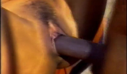 Ebony beauty likes a black dick in all of her holes, but she prefers anal sex