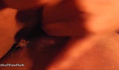 Curvy black amateur MILF with glasses sucks on her dildo and fucks her wet cunt