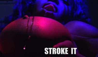 Busty ebony girl with huge tits and big curves gives and erotic and sensual JOI