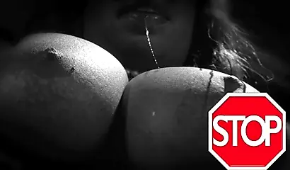 Busty ebony girl with huge tits and big curves gives and erotic and sensual JOI