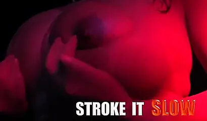 Busty ebony girl with huge tits and big curves gives and erotic and sensual JOI