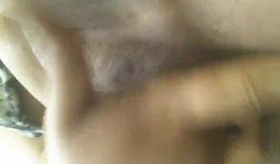 Kinky black amateur babe strips at works before fingering her tight wet pussy