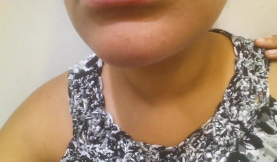 Kinky black amateur babe strips at works before fingering her tight wet pussy