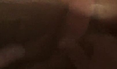 Chubby ebony amateur puts a big white dick between her huge breasts for a titjob