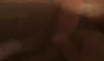 Chubby ebony amateur puts a big white dick between her huge breasts for a titjob