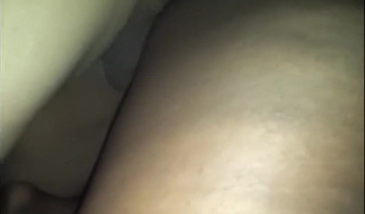 Chubby ebony amateur swallows a fat black meat before taking it in her wet cunt