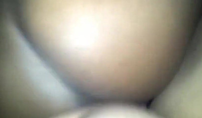 Chubby ebony amateur swallows a fat black meat before taking it in her wet cunt