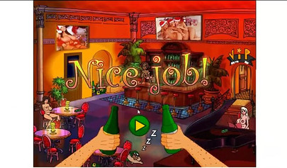 Animated video of a stunning black chick giving blowjob and fucking Santa Claus