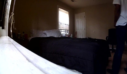 Skinny black chick chokes on a hard white meat before being drilled vigorously