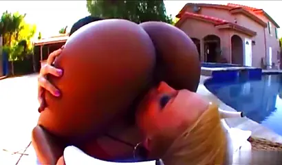 Compilation of luscious and curvy ebony babes having their thick asses worshiped