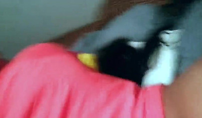 Naughty black amateur girl enjoys having her cunt fucked long and hard doggy style