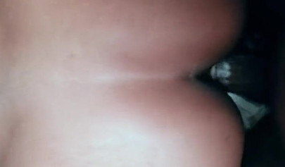 Naughty black amateur girl enjoys having her cunt fucked long and hard doggy style