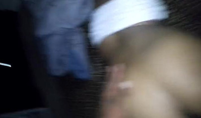 Naughty black amateur girl enjoys having her cunt fucked long and hard doggy style